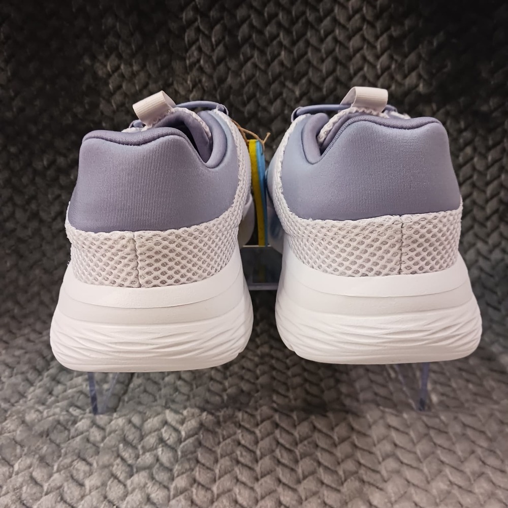 Adidas Cloudfoam Comfort Low Sneakers Women Shoes Dash Grey white Size 9 - Picture 3 of 10
